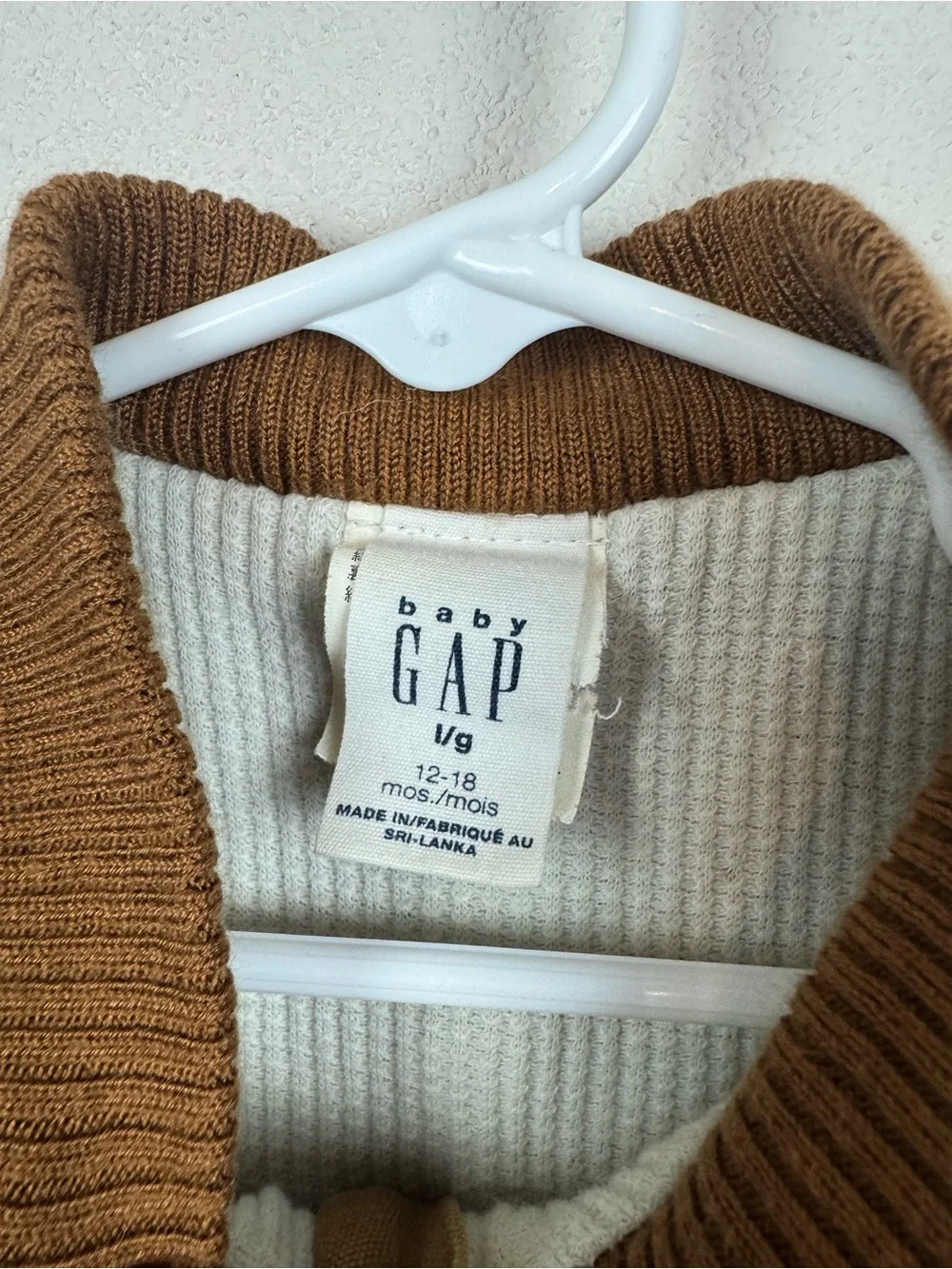 Vintage Baby Gap zip up canvas vest 12-18m
